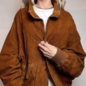 Pronto Uomo  Suede Leather Bomber Jacket